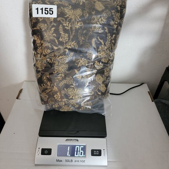 VTG Sag Harbor Womens Midi Skirt Faux Wrap Sz 2XL Brown & Gold Brocade Preppy - Picture 12 of 12